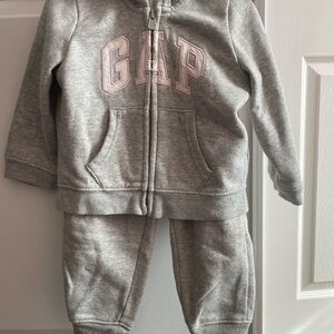 GAP Light Gray Hoodie and Joggers Set